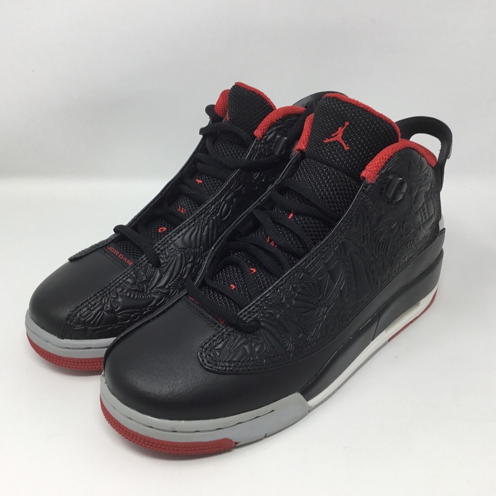 Nike Air Jordan Dub Zero Bg Size 6 Youth Used See Pictures Black Red Grey White